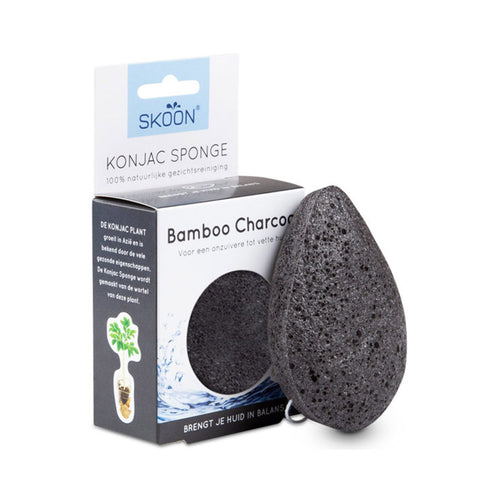 Skoon Konjac Sponge Bamboo Charcoal