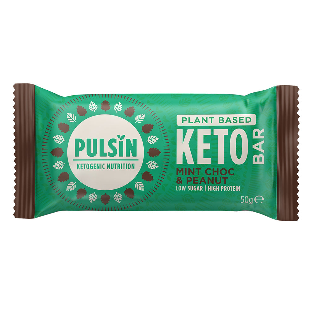 Pulsin Mint Choc & Peanut Keto Bar