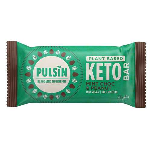 Pulsin Mint Choc & Peanut Keto Bar