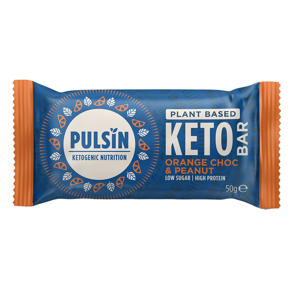 Pulsin Orange Choc & Peanut Keto Bar