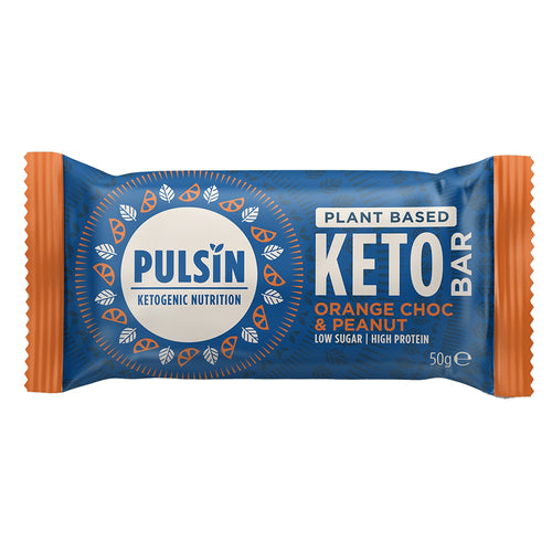 Pulsin Orange Choc & Peanut Keto Bar