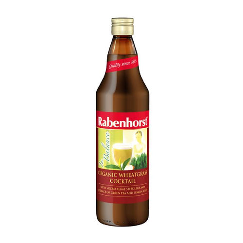 bottle of Rabenhorst Organic Wheatgrass