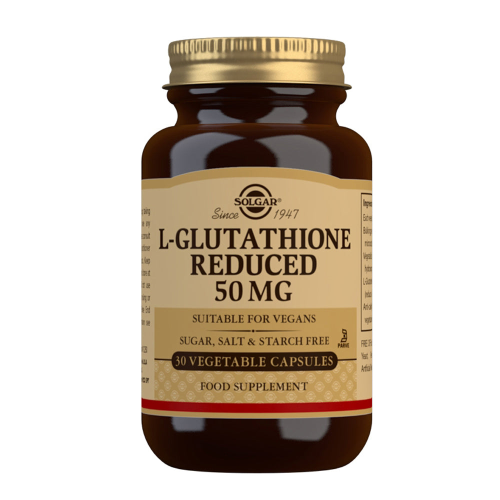 Solgar L-Glutathione (Reduced) 50 mg | Evergreen Healthfoods Solgar L-Glutathione (Reduced) 50 mg | Evergreen Healthfoods