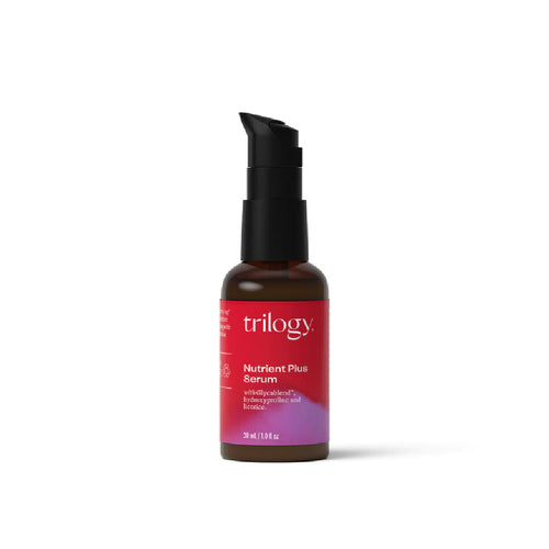 bottle of Trilogy Nutrient Plus Firming Serum