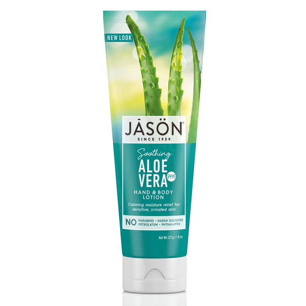 tube of Jason Soothing 84% Aloe Vera Hand &amp; Body Lotion