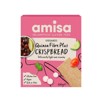 Amisa Organic Gluten Free Quinoa Fibre Plus Crispbread