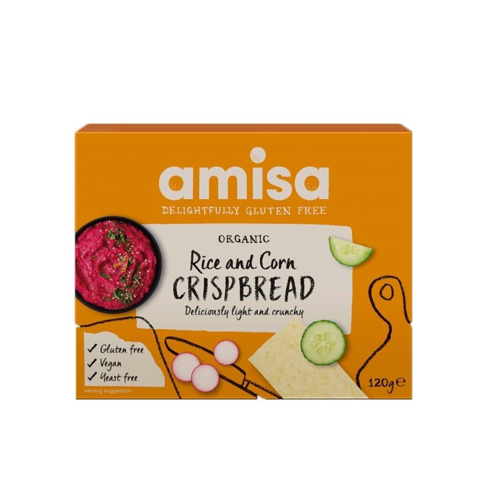 Amisa Organic Gluten Free Rice & Corn Crispbread