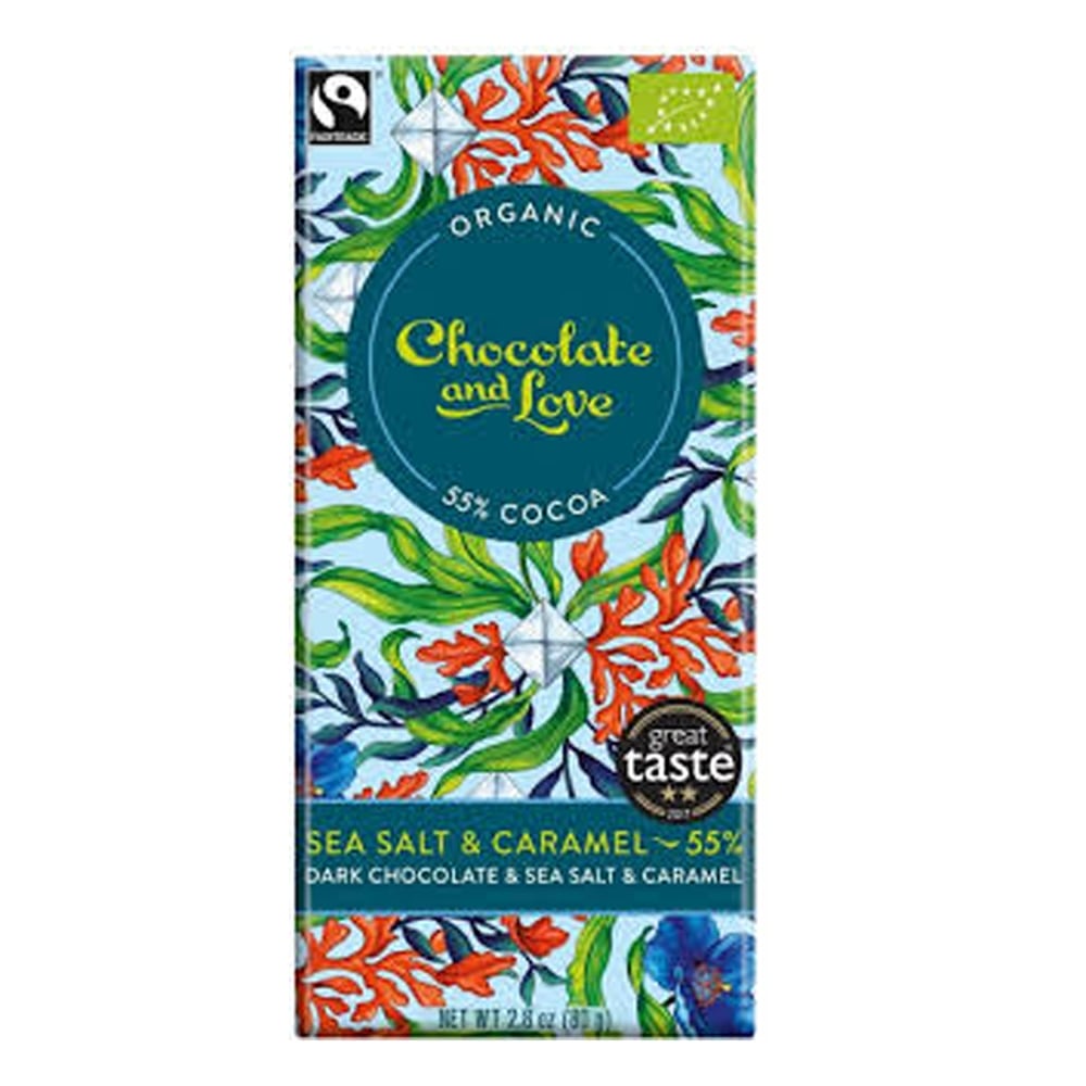 Chocolate &amp; Love Dark Chocolate Sea Salt &amp; Caramel