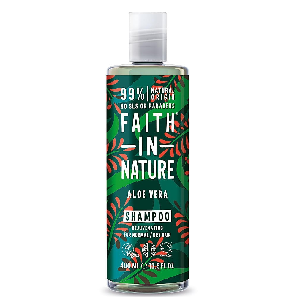 bottle of Faith In Nature Aloe Vera Shampoo