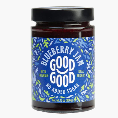 jar of Good Good Keto-Friendly Blueberry Jam