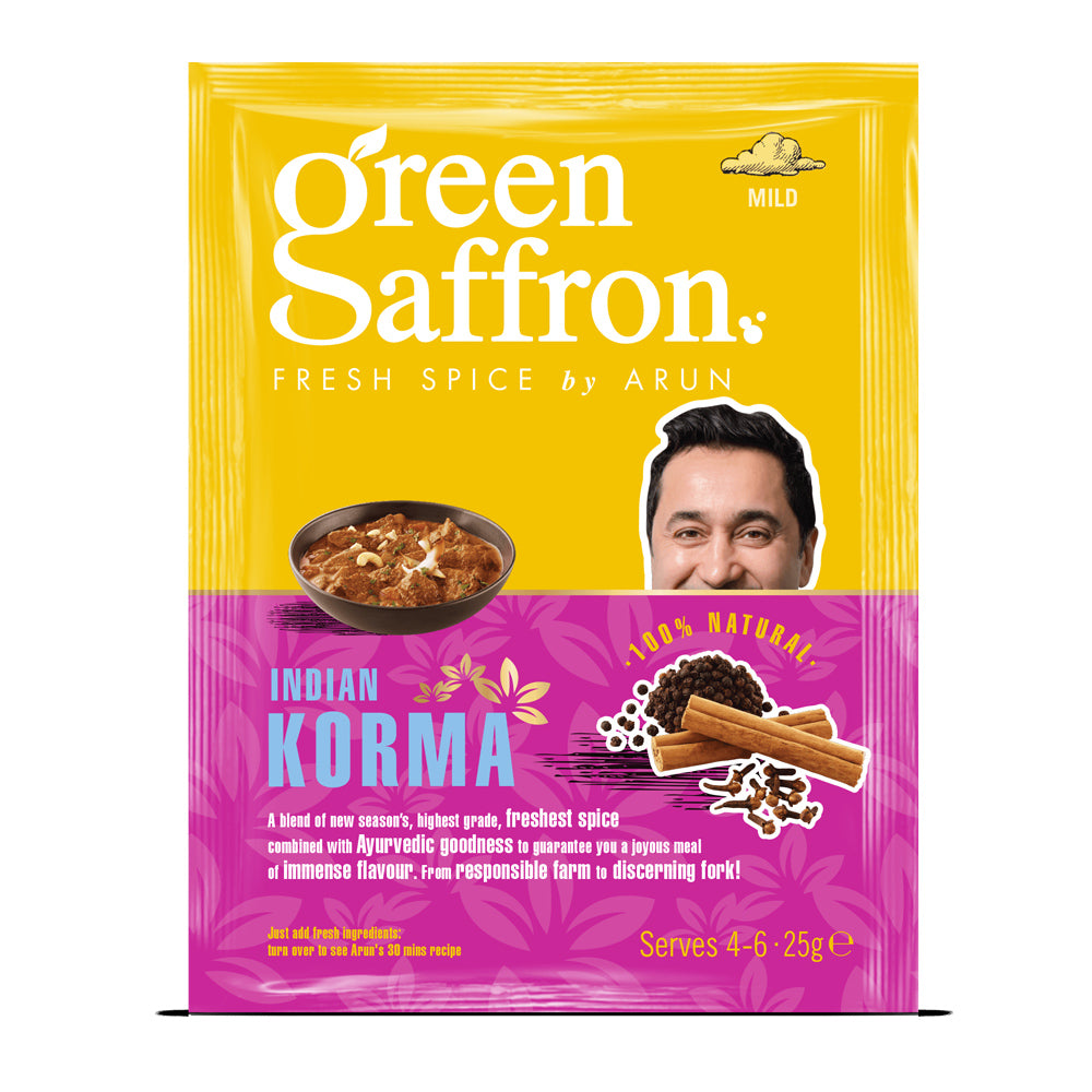 Green Saffron Indian Korma Spice Blend Evergreen Healthfoods