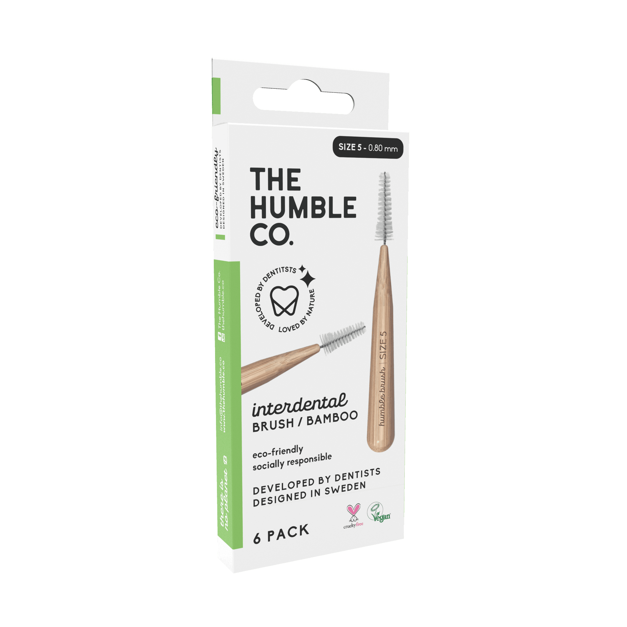 The Humble Co Interdental Brush Bamboo - Size 5