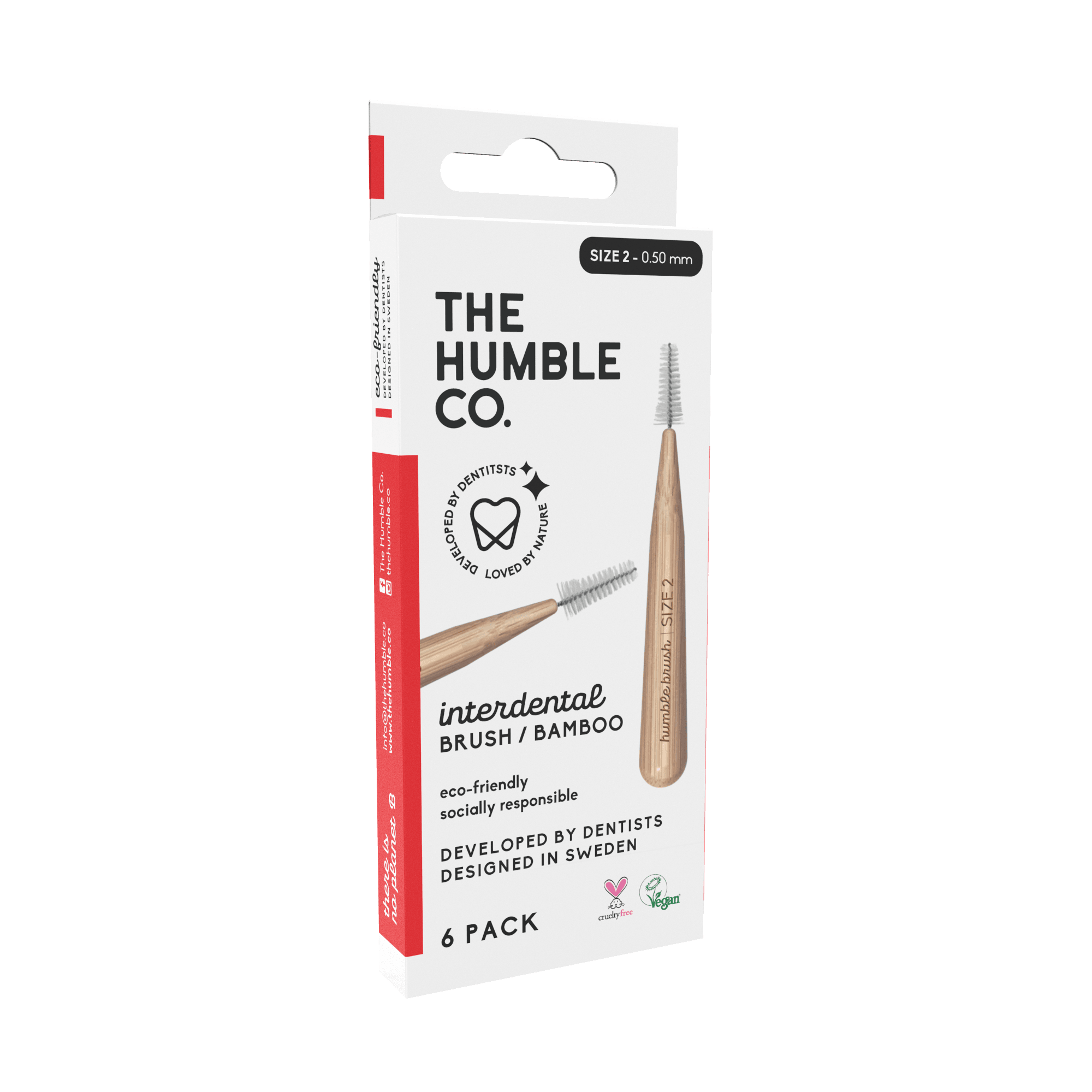 The Humble Co Interdental Brush Bamboo - Size 2