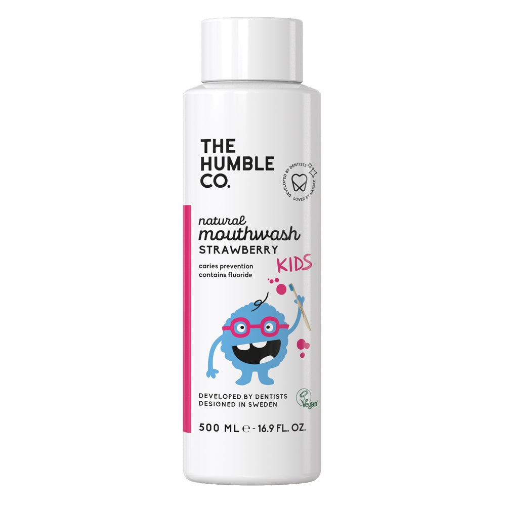 The Humble Co Kids Mouthwash Strawberry Flavour - Evergreen Healthfoods