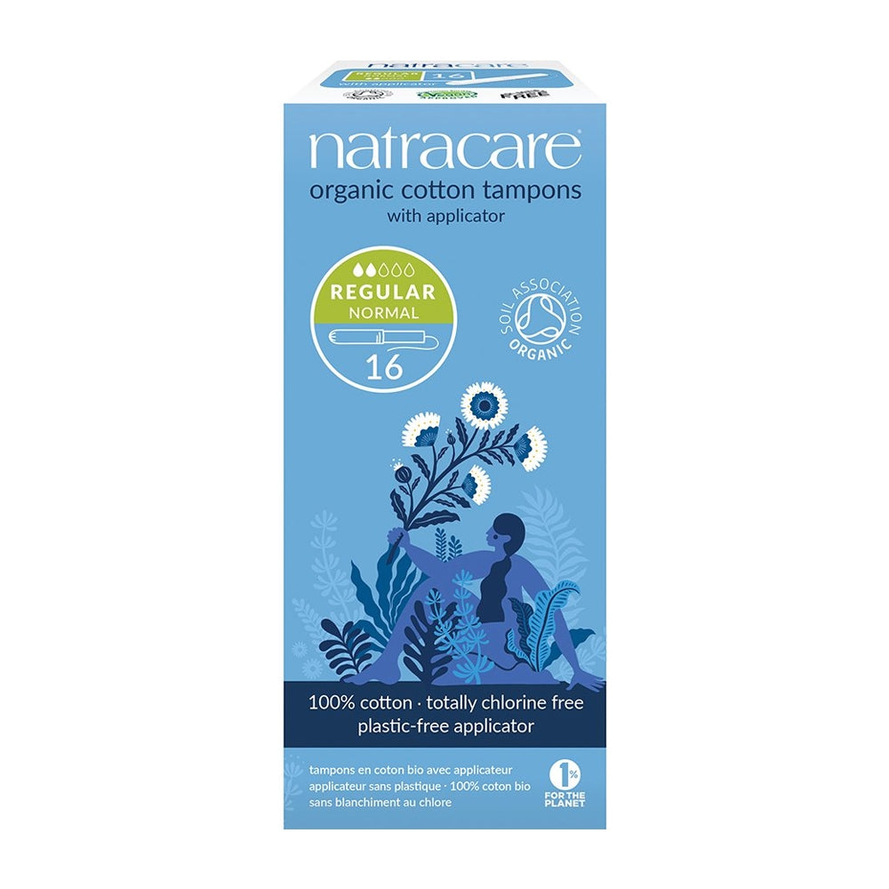 Natracare Regular Organic Cotton Tampons with Applicator