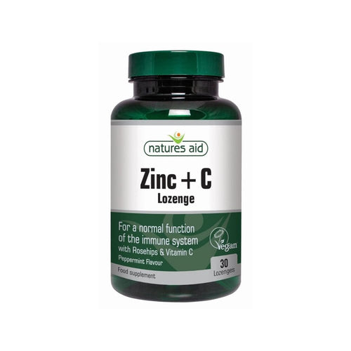 Bottle of Nature’s Aid Zinc + C 