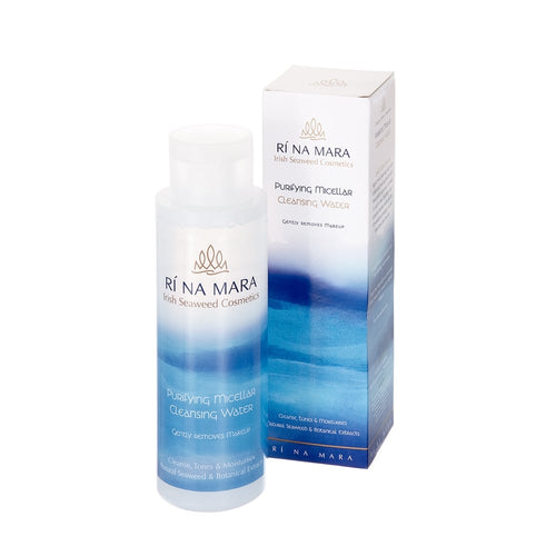 bottle of Rí na Mara Irish Purifying Micellar Cleansing Water