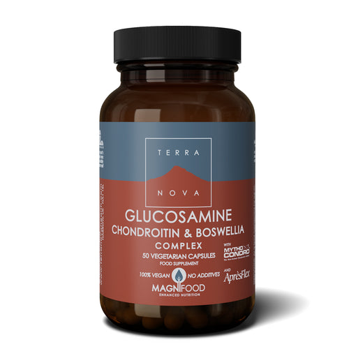 bottle of Terranova Glucosamine, Chondroitin & Boswellia Complex