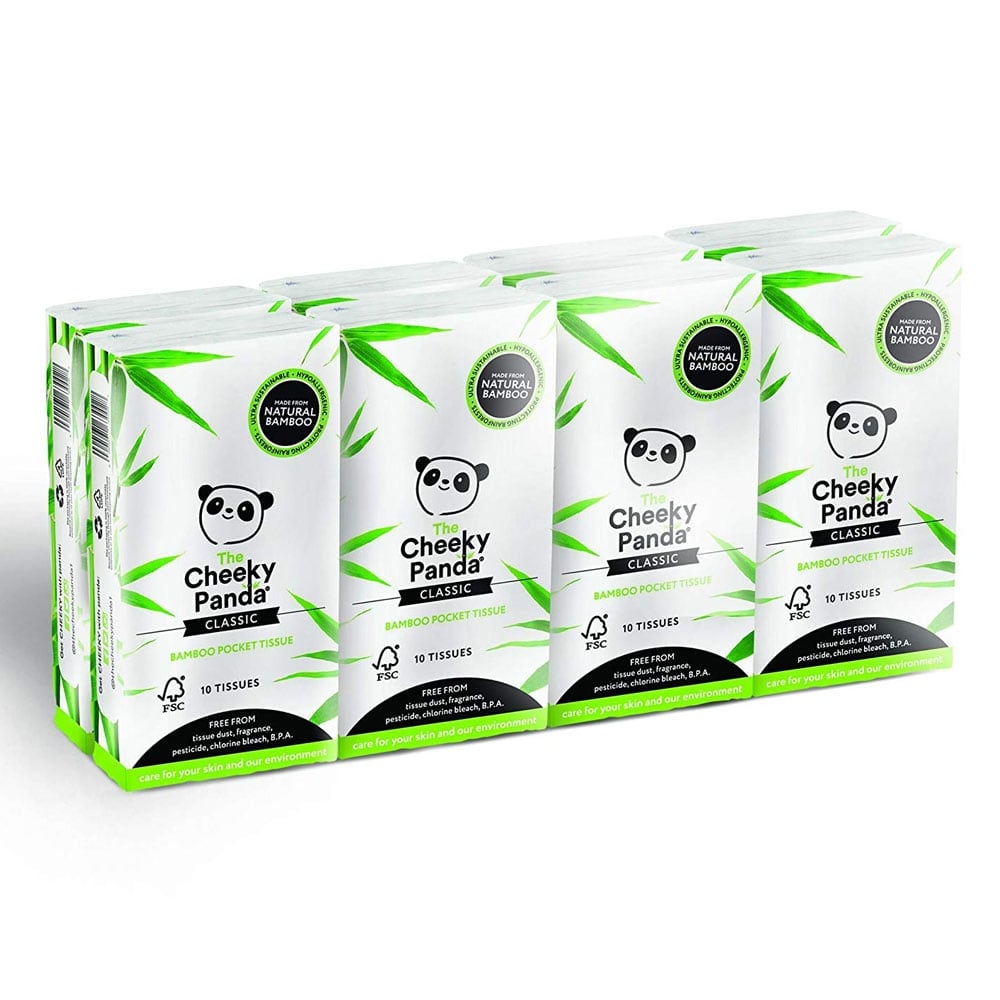 The Cheeky Panda Bamboo Pocket Tissues