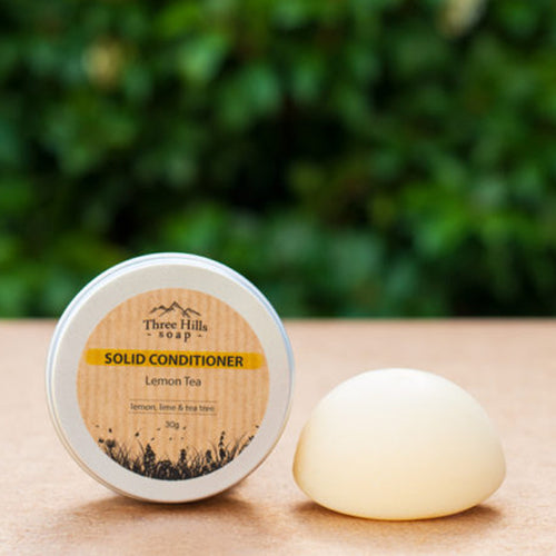 Three Hills Soap Solid Conditioner Bar in Lemon Tea