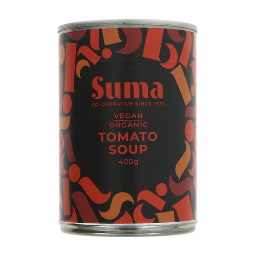 can of Suma Organic Tomato Soup