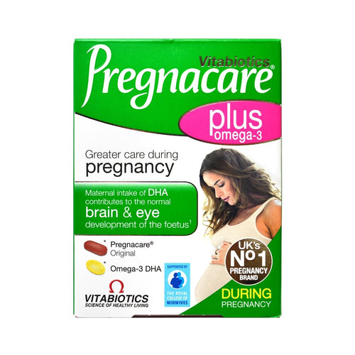 box of Vitabiotics Pregnacare Plus Omega-3