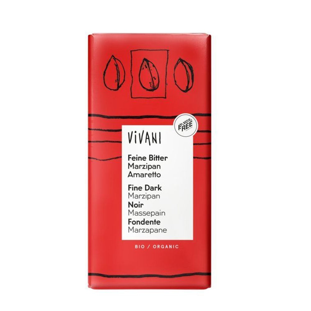 Vivani Organic Fine Dark Marzipan Amaretto Chocolate