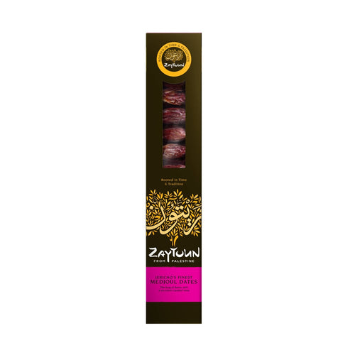 box of Zaytoun Medjoul Dates