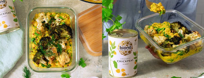 Biona's Creamy Lemon Chickpeas Meal Prep