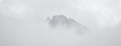 Clouds over a mountain
