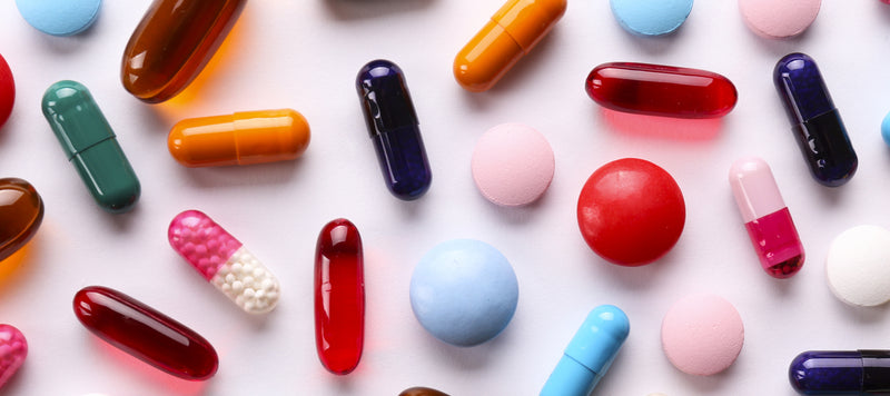 colourful tablets and capsules