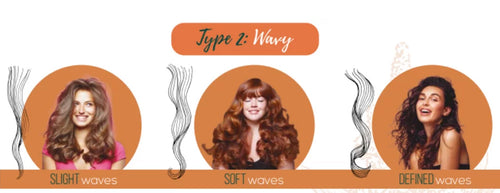 unique curly types, type 2 - wavy