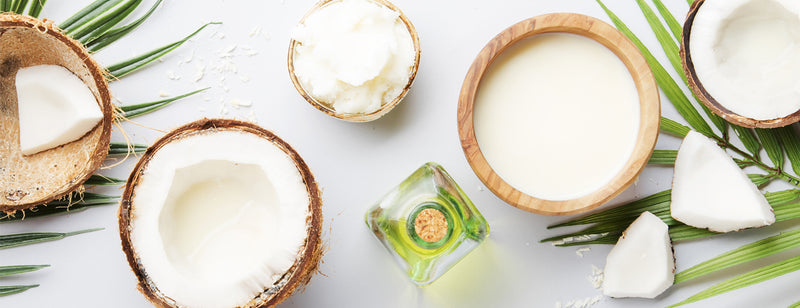 various types of coconut including coconut oil which is used in MCT oil