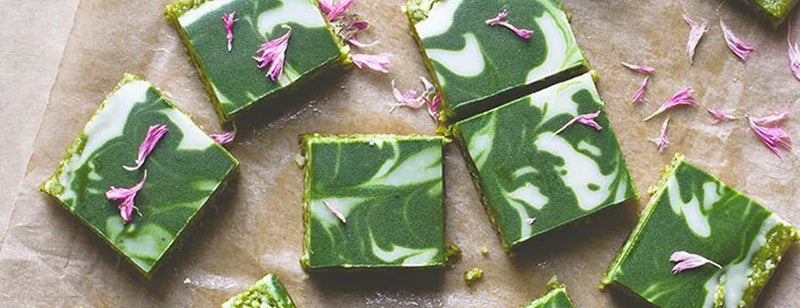 No-bake Matcha 'Brownies' with Clearspring