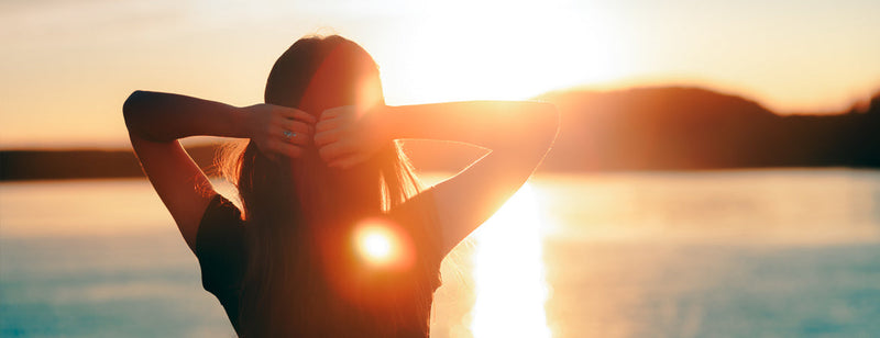 woman getting vitamin d from the sun