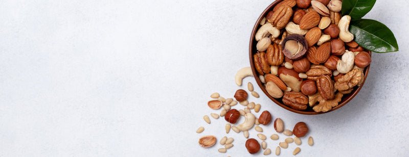 bowl full of mixed healthy nuts 