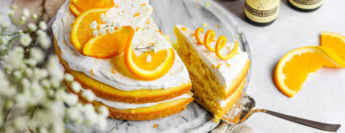 Vegan Orange Cake with Vanilla Coconut Frosting