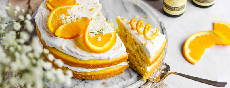 Vegan Orange Cake with Vanilla Coconut Frosting