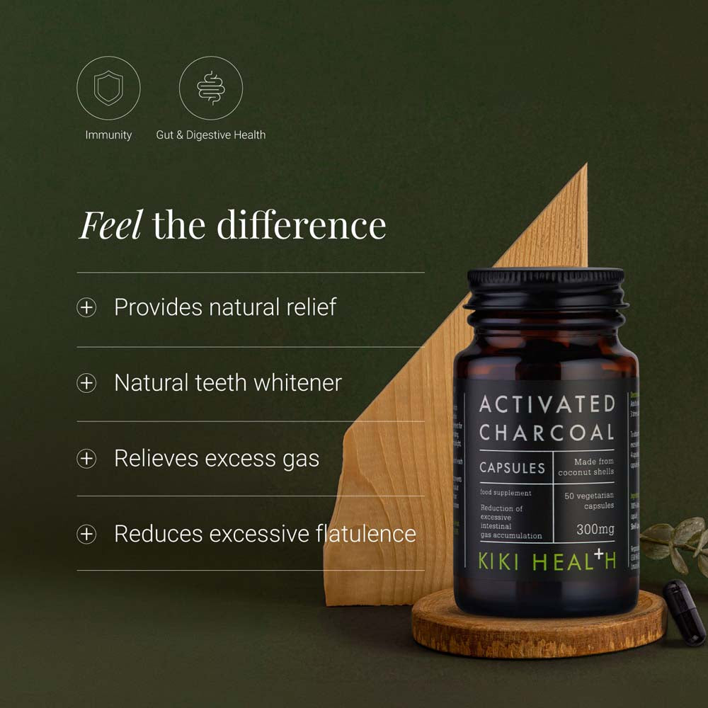 Kiki Health Activated Charcoal benefits