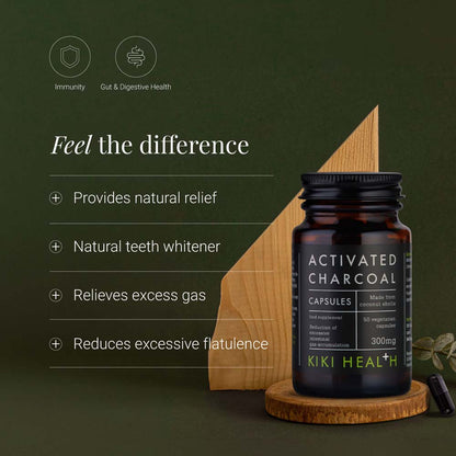 Kiki Health Activated Charcoal benefits