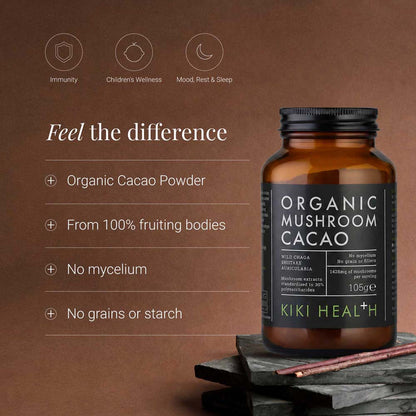 Kiki Health Mushroom Cacao benefits