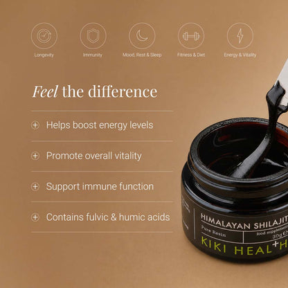 Kiki Health Shilajit Resin benefits