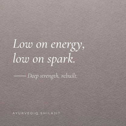 A square quote graphic with a textured taupe-gray background and white serif text reading, &