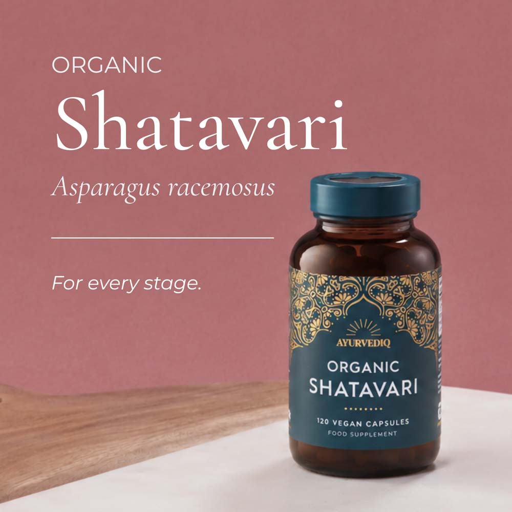 Ayurvediq Shatavari 120 Vegan Capsules Supplement