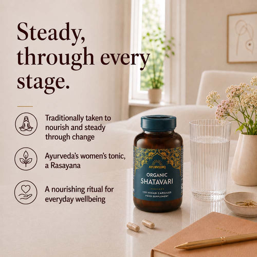 Ayurvediq Shatavari 120 Vegan Capsules Supplement