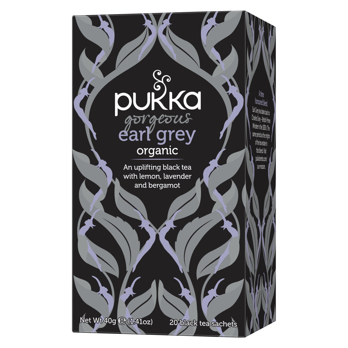 box of Pukka Organic Gorgeous Earl Grey