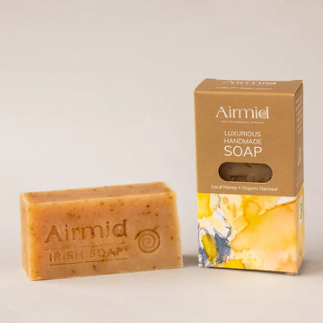 Airmid Luxurious Irish Raw Honey &amp; Organic Oatmeal Handmade Soap