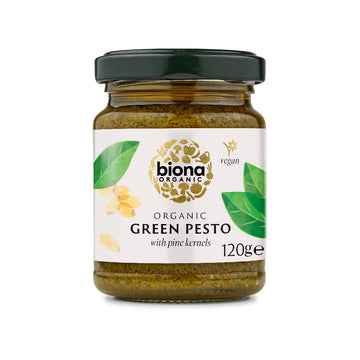 jar of Biona Organic Green Pesto
