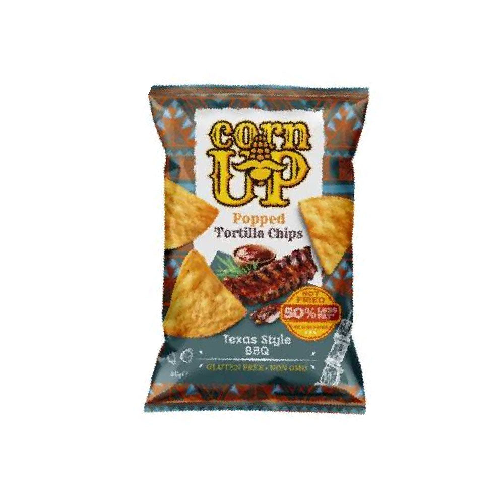 Corn Up Popped Tortilla Chips Texas Style BBQ 60g