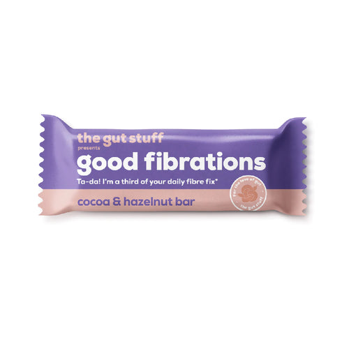 The Gut Stuff Fibrations Cocoa &amp; Hazelnut Gluten Free Bar